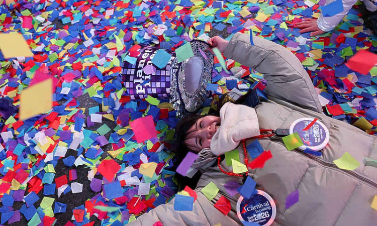 World bids goodbye to 2025 with fireworks and icy plunges